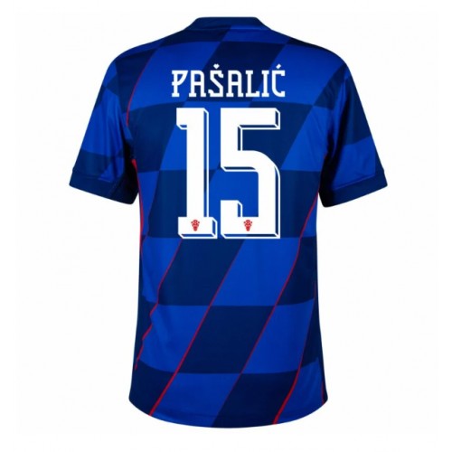 Hrvatska Mario Pasalic #15 Gostujuci Dres EP 2024 Kratak Rukav